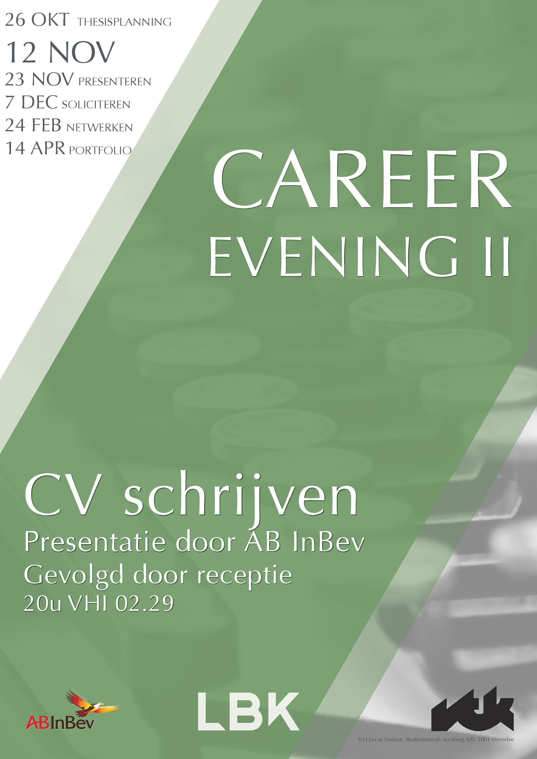 Career Evening 2: CV schrijven